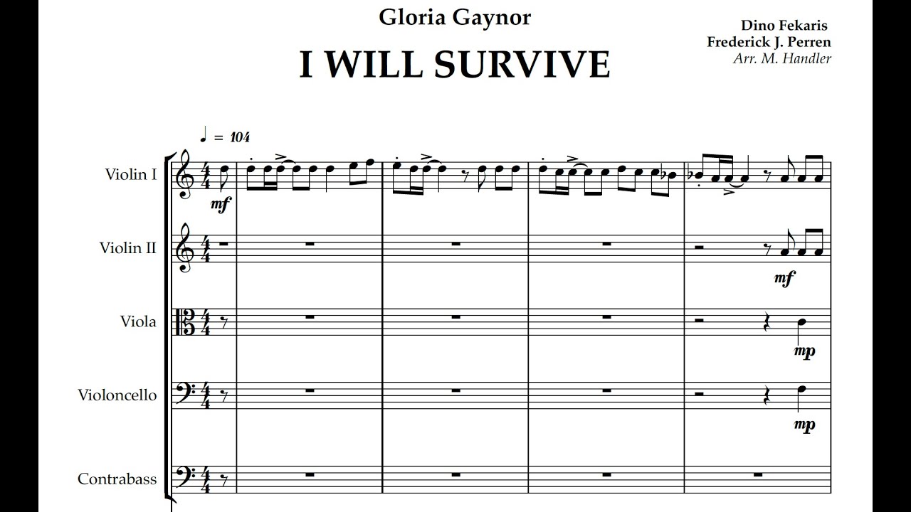 I will Survive for String Orchestra - YouTube
