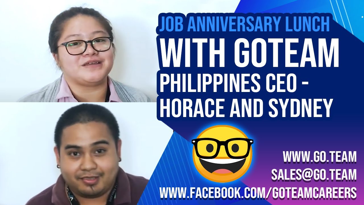 Job Anniversary Lunch with GoTeam Philippines CEO, 