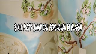 Lukisan 3D || tutorial cara melukis awan di plafon