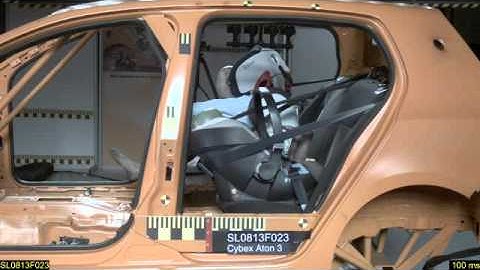 Краш-тест Cybex Aton 3. Фронтальный удар