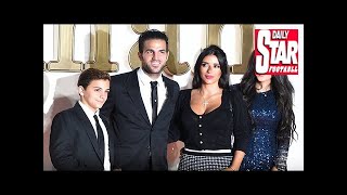 Cesc fabregas attends kingsman premiere with his family