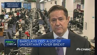 Barclays CEO: Uncertainty around Brexit but we are staying committed to the UK | Squawk Box Europe