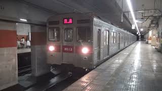 8500系3本回送列車として運転され、臨時列車として須坂駅へ向かった、2023長野電鉄びんずる臨時列車。