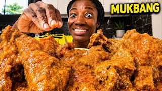 How to make fufu with cassava, Asmr cooking and eating mukbang, Masive Fufu and Banga Soup Challenge
