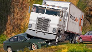 High Speed Traffic Car Crashes #184 - BeamNG Drive | CrashBoomPunk