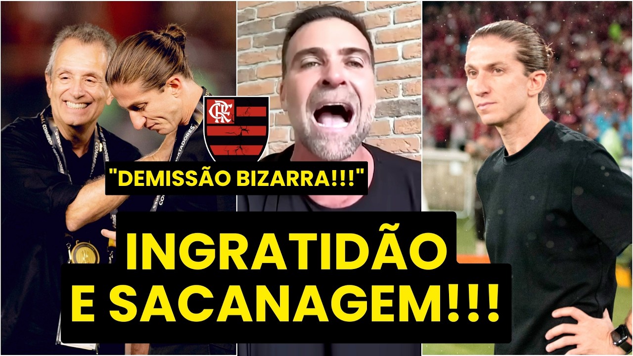 PILHADO DETONA O FLAMENGO após DEMISSÃO DE FILIPE LUÍS: 