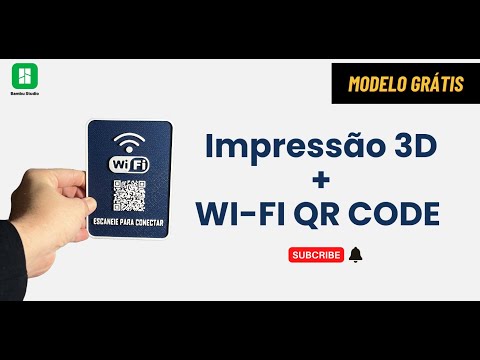 Criando Placa 3D com QR Code para WIFI | Guia Completo