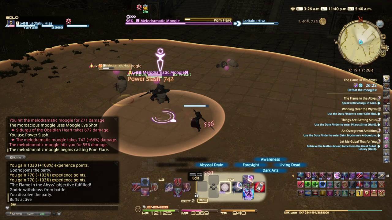 FFXIV Dark Knight Moogle Fight - YouTube