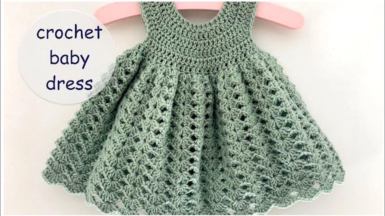 crochet baby dress madeline 2025 | app. 0 - 6 months | how to crochet a baby dress | baby jurkje 