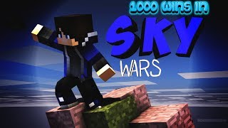 1000 Solo Wins In Skywars [BlocksMC]