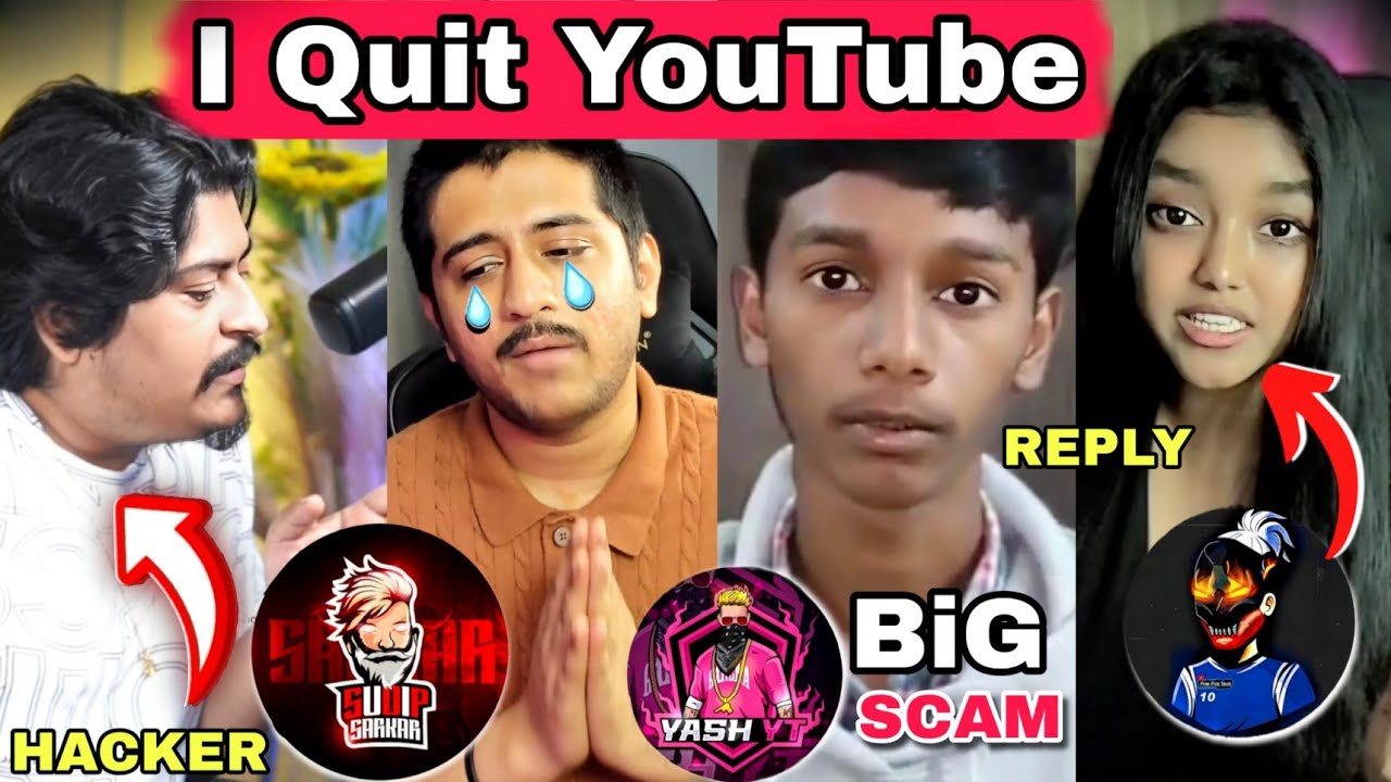 GG React On Hackers 🤬 FreeFire Tech Reply To Purnima - AlexaLive Quit YouTube 😢 Boss Ofcl & Sarkar 💀