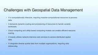 Long Summary | Use Case-Geo-spatial Cloud