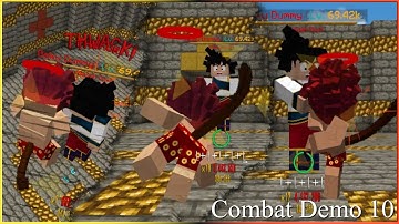 Combos, Finishers, and Heavy Hits in Minecraft (Combat Demo 10) [Dragon Block Apollo]