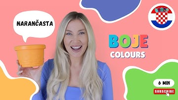 Learn Croatian - Boje (Colours) with Activity!