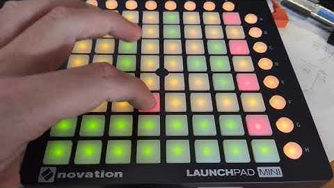 NodeJS Launchpad-mini 16 step Sequencer - midi to hydrogen