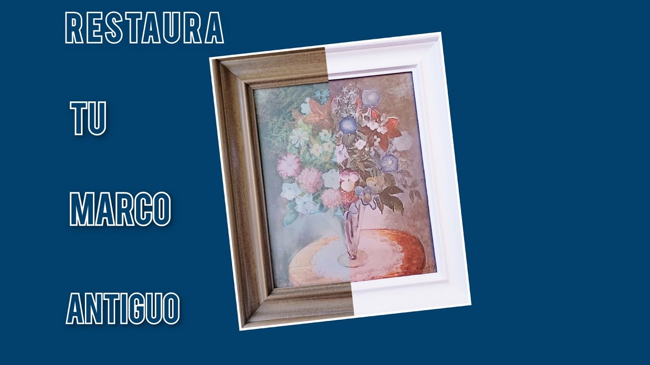 Tutorial de renovación sencilla, rápida y económica de marco antiguo👀🇪🇦🤗- @scrapbookingyunpocodetodo