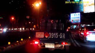 REC D7 HD 720P 行車記錄器 夜間測試-雨天