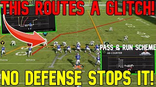 🚨UNSTOPPABLE GLITCH ROUTE🚨 No Defense Stops It! 4 Play Pass & Run Scheme, Madden NFL 22 Offense Tips