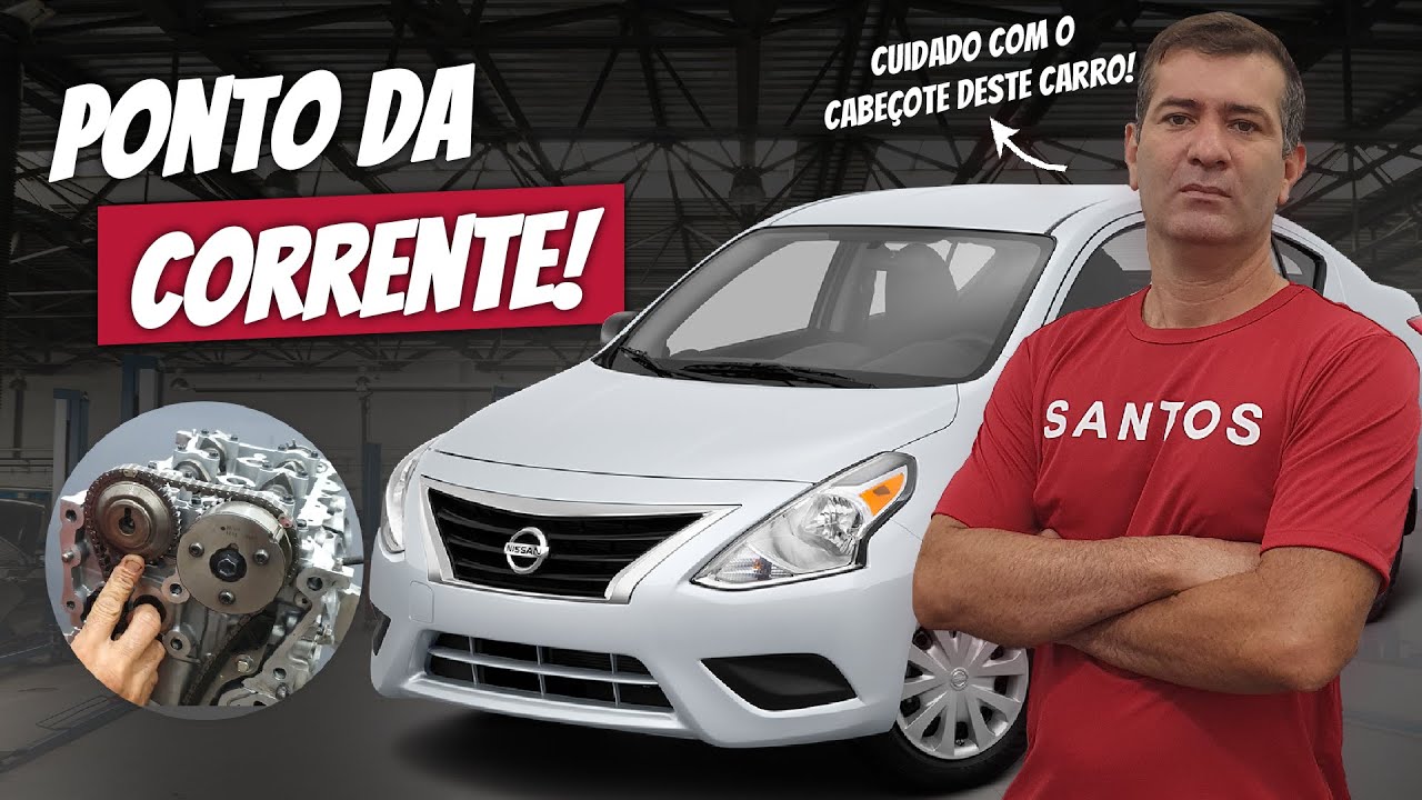 Ponto da Corrente do Nissan Versa 3 cilindros Motor 1.0 HR10 | Jorge Santos
