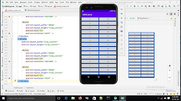 how to set table layout in android studio?Table layout in android studio?