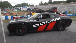 Dodge Thrill Ride In A Challenger Hellcat At the 2020 Chrysler Nationals #thrillride