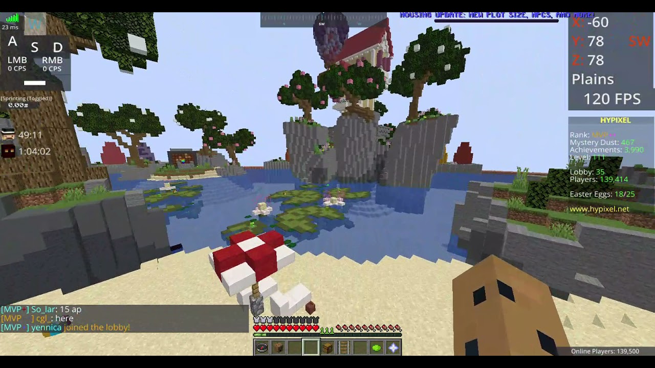 New egg in the egghunt hypixel easter update! 2021!