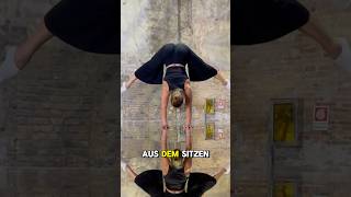 Schweizer Handstand aus dem Sitzen - so geht’s! #acrobatics