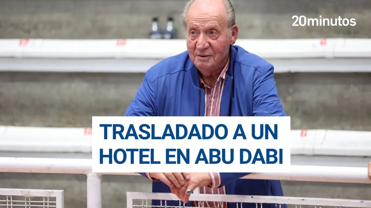 JUAN CARLOS I, trasladado a un HOTEL en ABU DABI