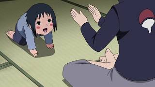 Sasuke baby wants to play with Itachi