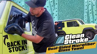 Easiest Way to Get Crystal Clear Glass with CLEAN STROKE Towel! | Back in Stock NOW! @ChemicalGuys