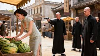 A street thug mocks the girl, not knowing she’s a top agent who drops him instantly.