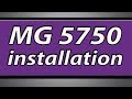 Canon Pixma MG5750 printer installation