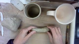4. Mugs: Making handles_ demonstration of coil handle and flattened coil handle