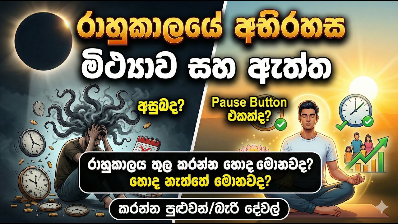 රාහු කාලයේ ඇත්ත සහ නැත්ත/ Rahu kalaya/rahu/ketu/astrology/kanimadala