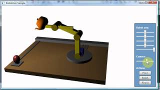 WPF 3D RobotArm sample using Ab3d.Reader3ds