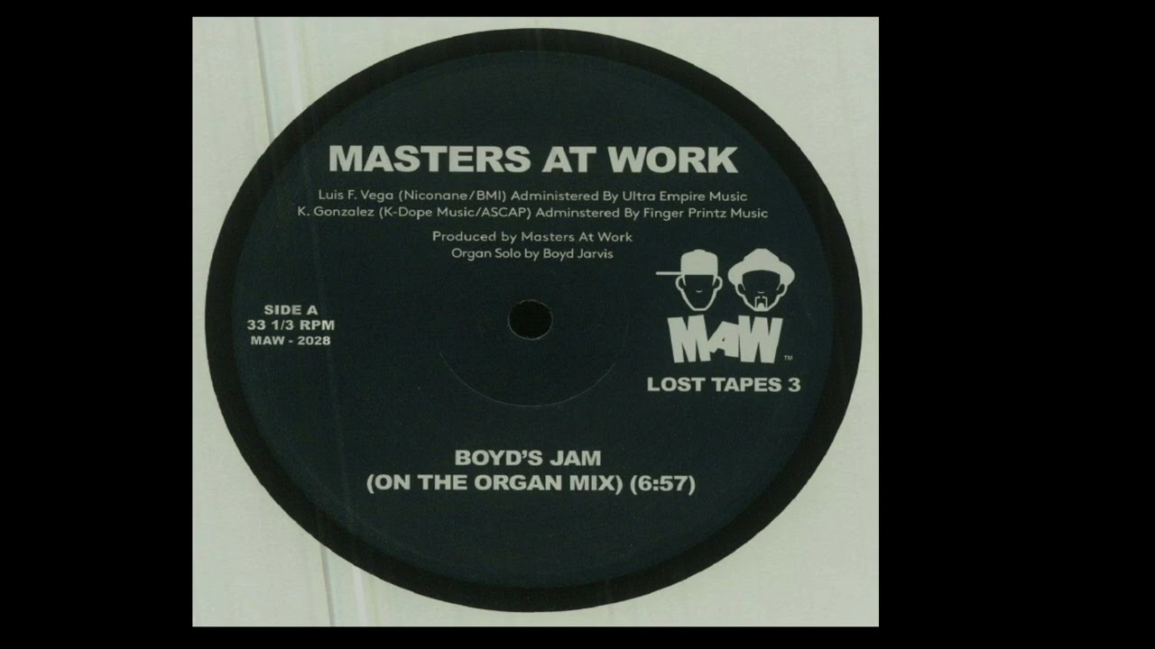 Masters At Work | Boyd's Jam (On The Organ Mix) - YouTube
