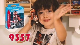 Playmobil - Piloto de Motocross - 9357, Playmobil