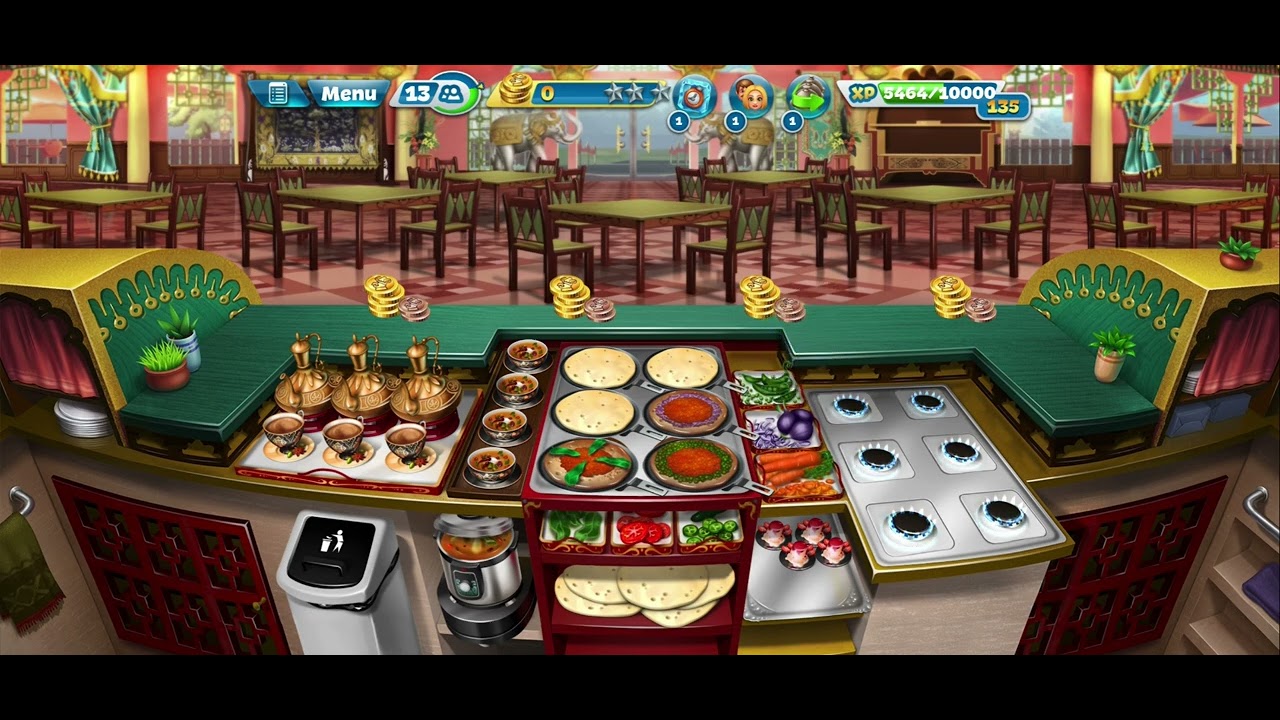 Indian 🇮🇳 Diner 🍛🥘 🍚 (Food ASMR)- Cooking Fever App