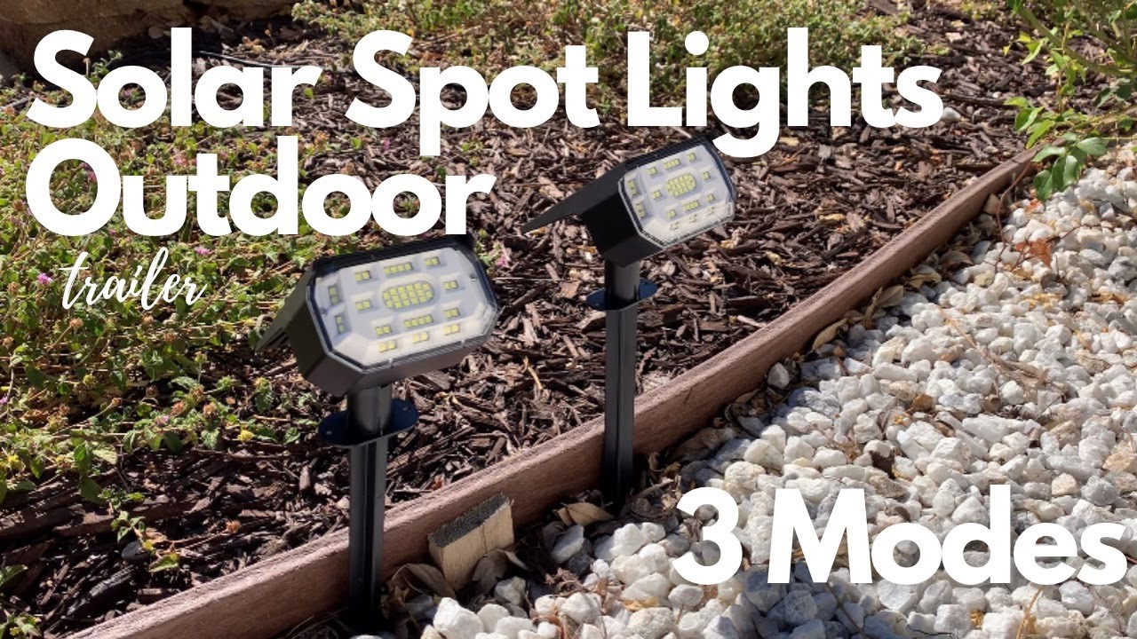 Trailer | 50 LEDs Solar Spotlight Outdoor Auto On/Off with 3 Modes | Unboxing and Review