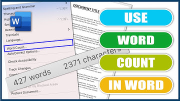 How to WORD COUNT in Microsoft Word | MS Word Tutorials