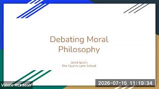 Information Debating Moral Philosophy on the 2026 High School Policy Debate Healthcare Topic - Jared Spiers Update