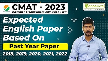 CMAT 2023 - Expected English Section | Based on Past Year Paper | Must Watch