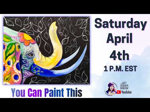 Bohemian Elephant | Easy Beginner Acrylic Step by Step