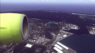 FSX JIN AIR B777-200ER HL7743 First Flight RKSI-PGUM