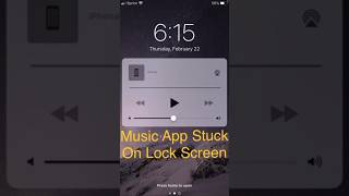 How To Remove Music App When Stuck on iPhone Lock Screen!🤔 #shorts screenshot 5