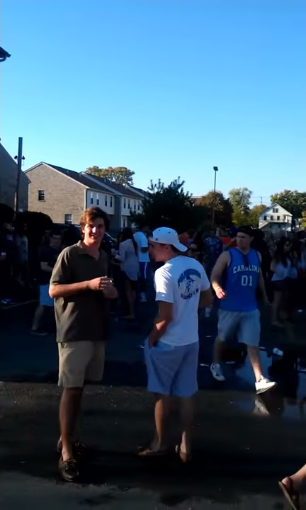 Goin to a frat party at UDel with my boys