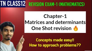 Chapter-1 Matrices and determinants One shot revision💥|TN Class12|Mathematics screenshot 3