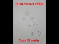 Prime Factors Of 234 Class 10 Maths Trending Viral Ytshorts Mathconcept Mostdemanded 