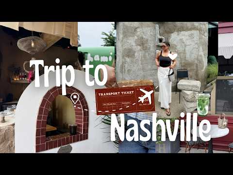 trying all the new viral spots in Nashville | the best matcha, eats, hidden gems & views