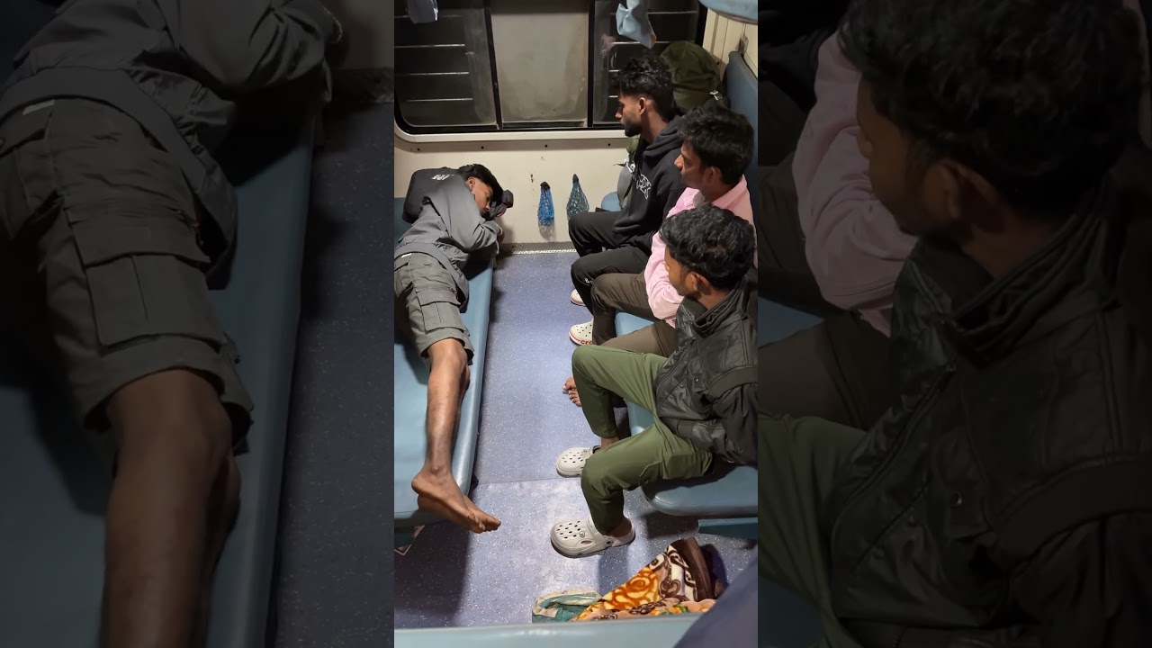 Train travel experience 🤣😅.  